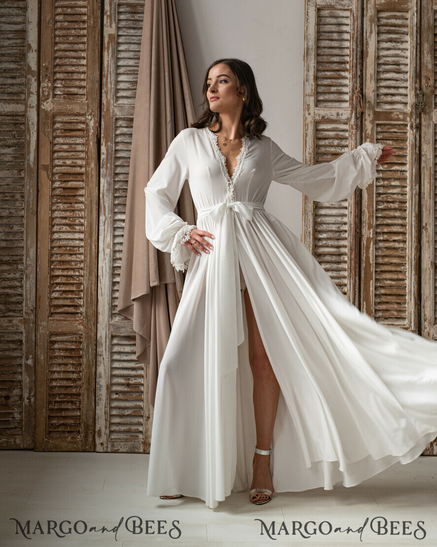Sexy Women Lingerie With Robe Sets White Bathrobe Nighty For Bride Pajamas Dress  Silk Dressing Gowns Plus Size Nightwear Set New From Bida Amy, $56.35 |  DHgate.Com