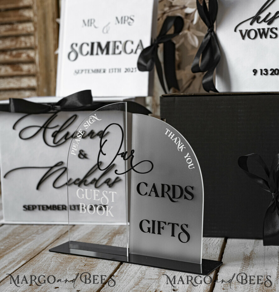  CARD BOXES velvet card boxes Velvet Set Card Box Guestbook & Sign, Wedding Card Box Instant Instax Guestbook, Black & White Wedding Money Box Sing Guestbook Set, BWs