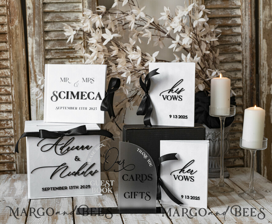  CARD BOXES velvet card boxes Velvet Set Card Box Guestbook & Sign, Wedding Card Box Instant Instax Guestbook, Black & White Wedding Money Box Sing Guestbook Set, BWs