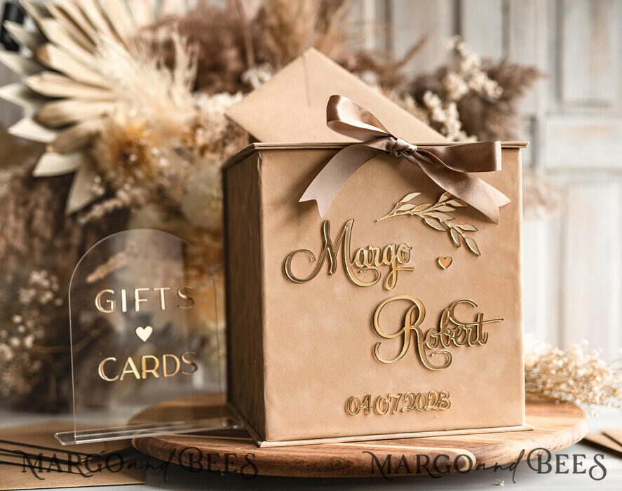 Clear Wedding Wishing Well Acrylic Money Gift Card Box