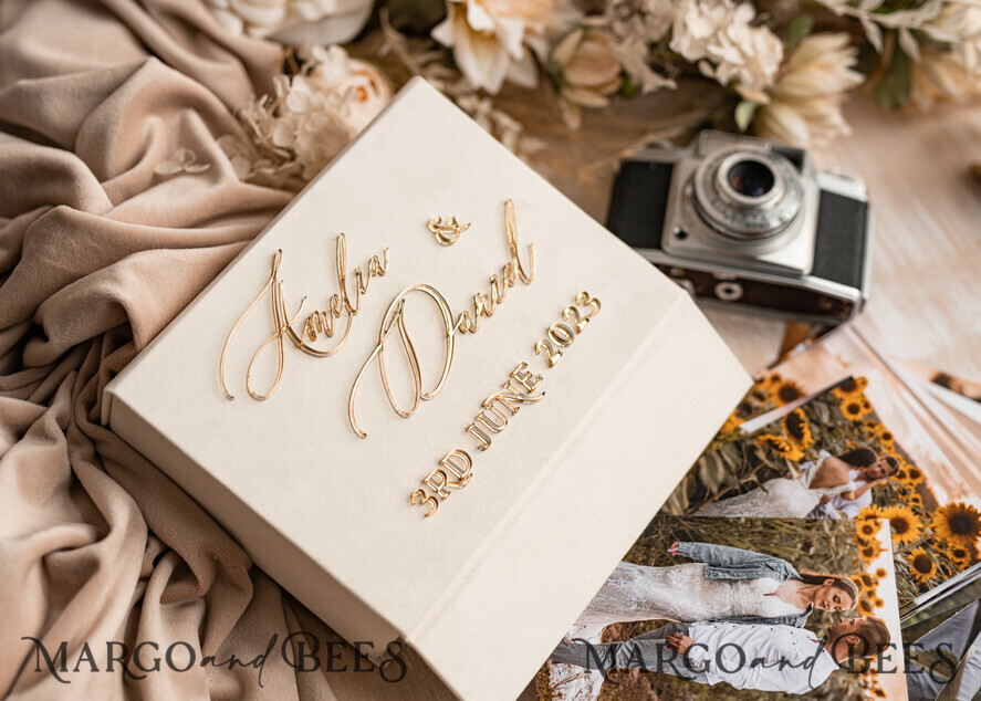 Wooden 5x7 Photo Storage Box With Personalized USB, Vintage Color, Wedding  Memory Box, Custom Photography Presentation Box, Picture Box 