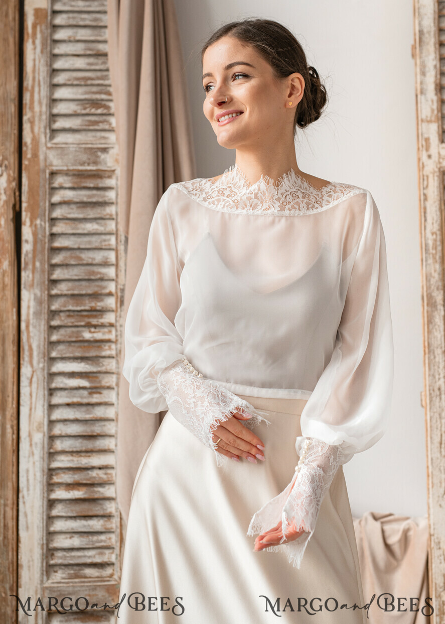 Bridal lace top cheap