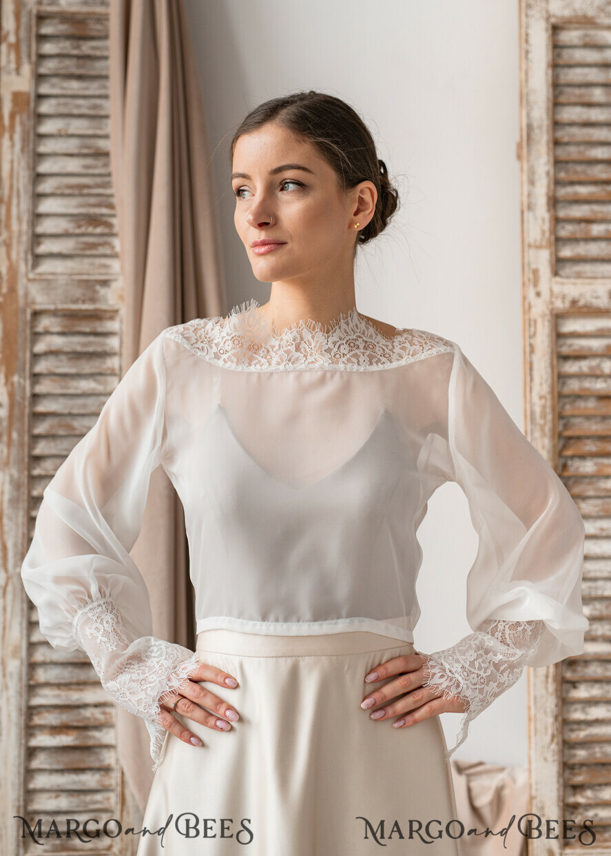Lace blouses for wedding hot sale