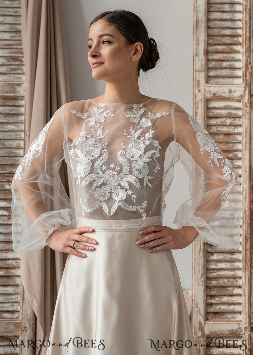 White lace clearance wedding jacket
