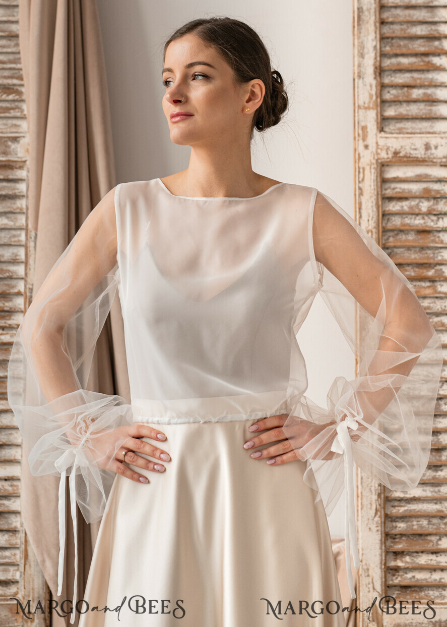 Silk bolero top jacket wedding