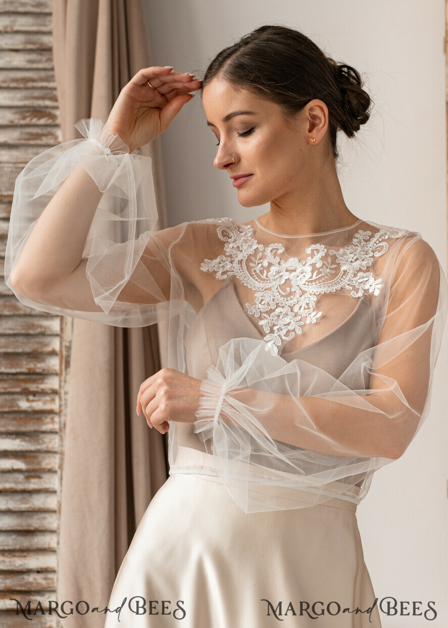 Ivory lace bolero online