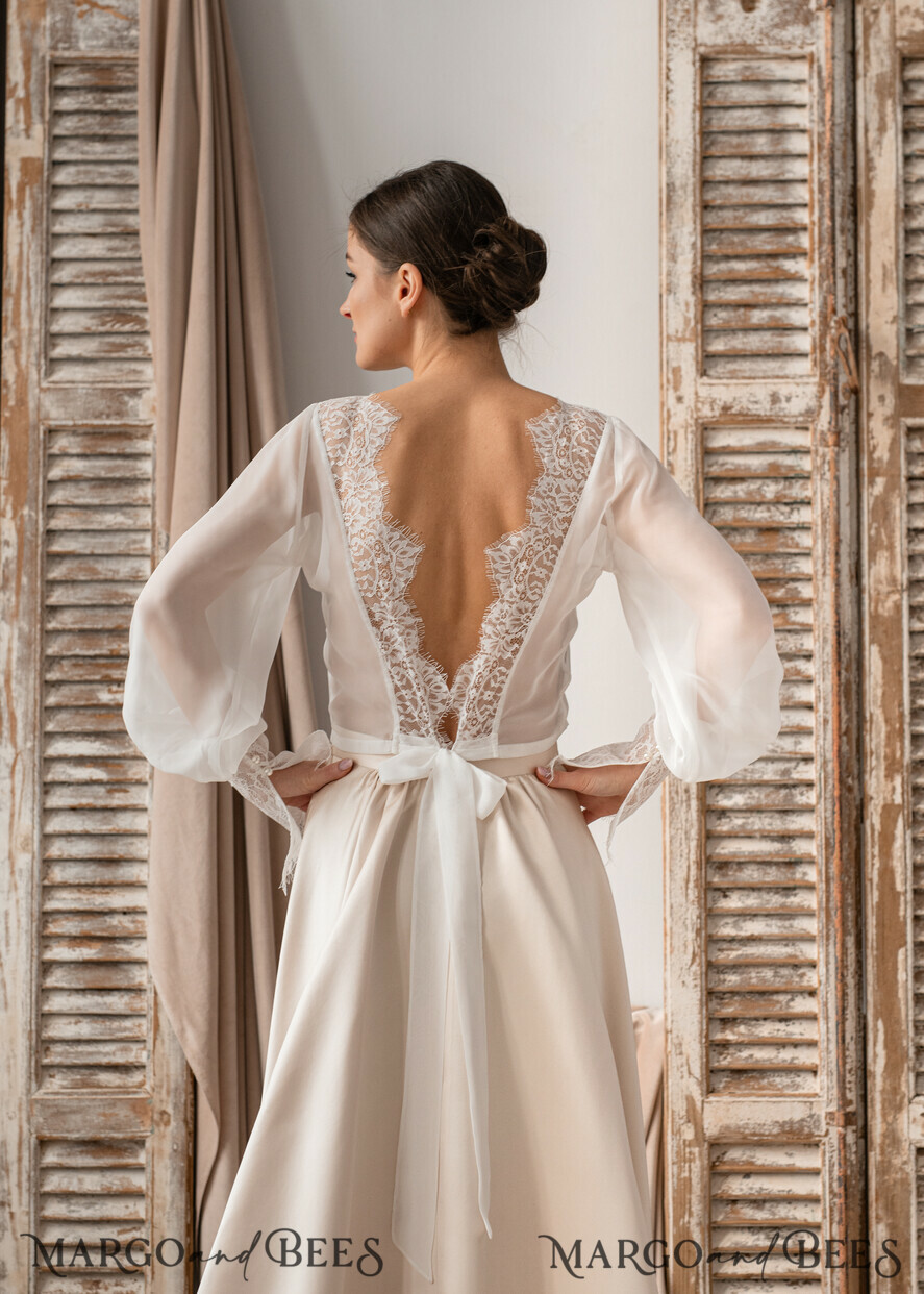 Bridal bolero top