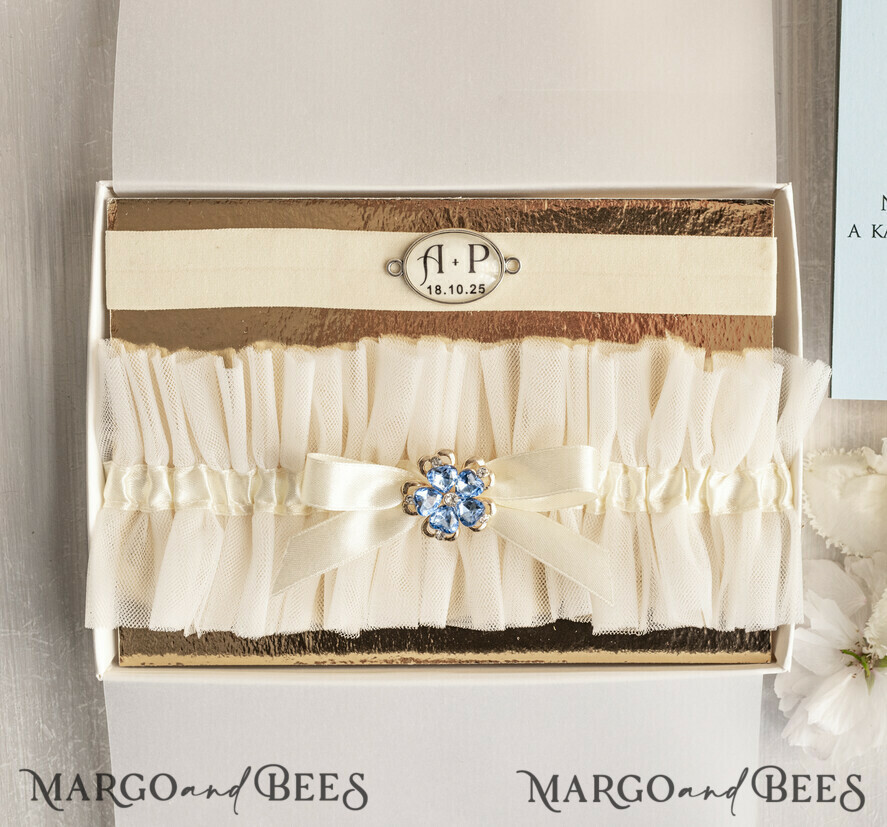 BRIDE bolero, robes, garter GARTER FOR BRIDE Romantic ecru bridal garter for the bride, crafted from delicate lace. Comfortable, elegant, and handmade – perfect for your wedding day or as a bridal gift