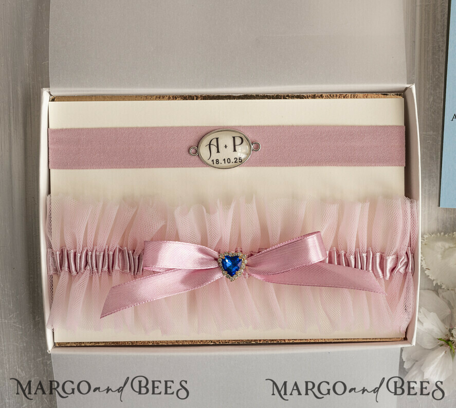 BRIDE bolero, robes, garter GARTER FOR BRIDE Romantic pink bridal garter for the bride, crafted from delicate lace. Comfortable, elegant, and handmade – perfect for your wedding day or as a bridal gift
