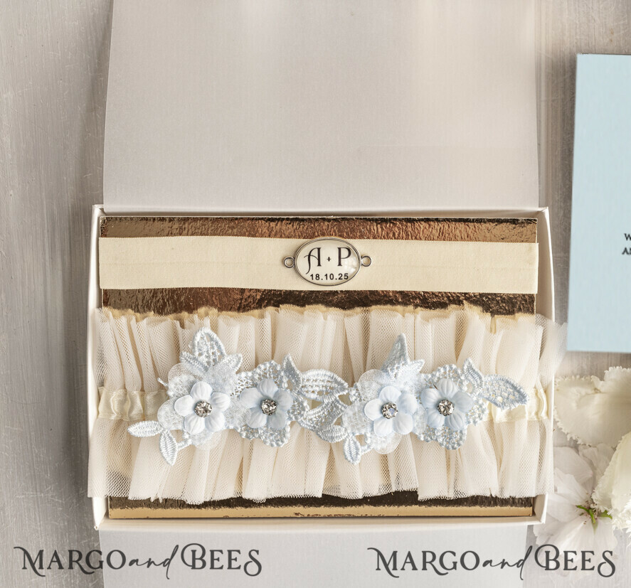 BRIDE bolero, robes, garter GARTER FOR BRIDE Romantic ecru bridal garter for the bride, crafted from delicate lace. Comfortable, elegant, and handmade – perfect for your wedding day or as a bridal gift