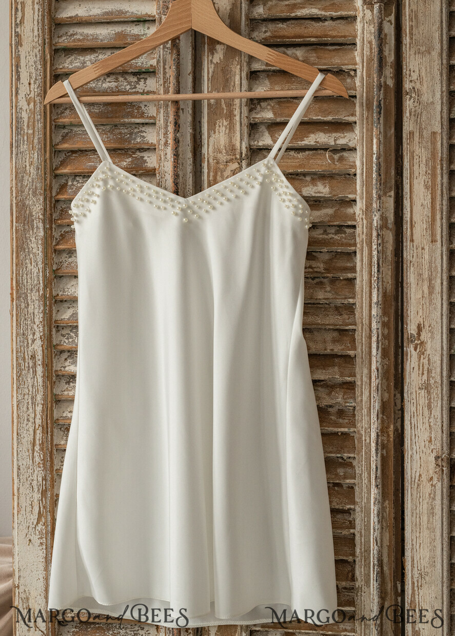 White chemise slip store