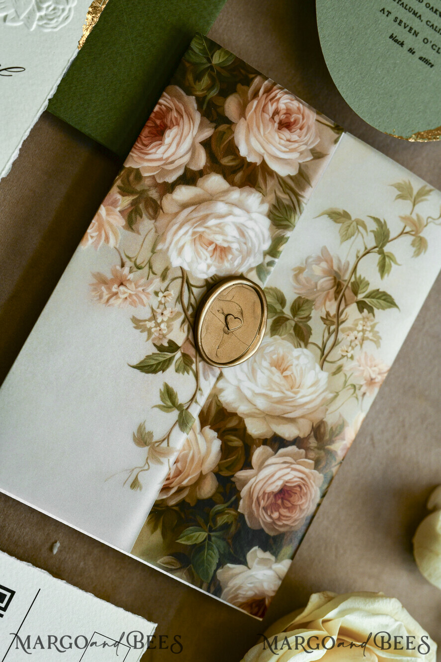 WEDDING INVITATIONS embossed invites 