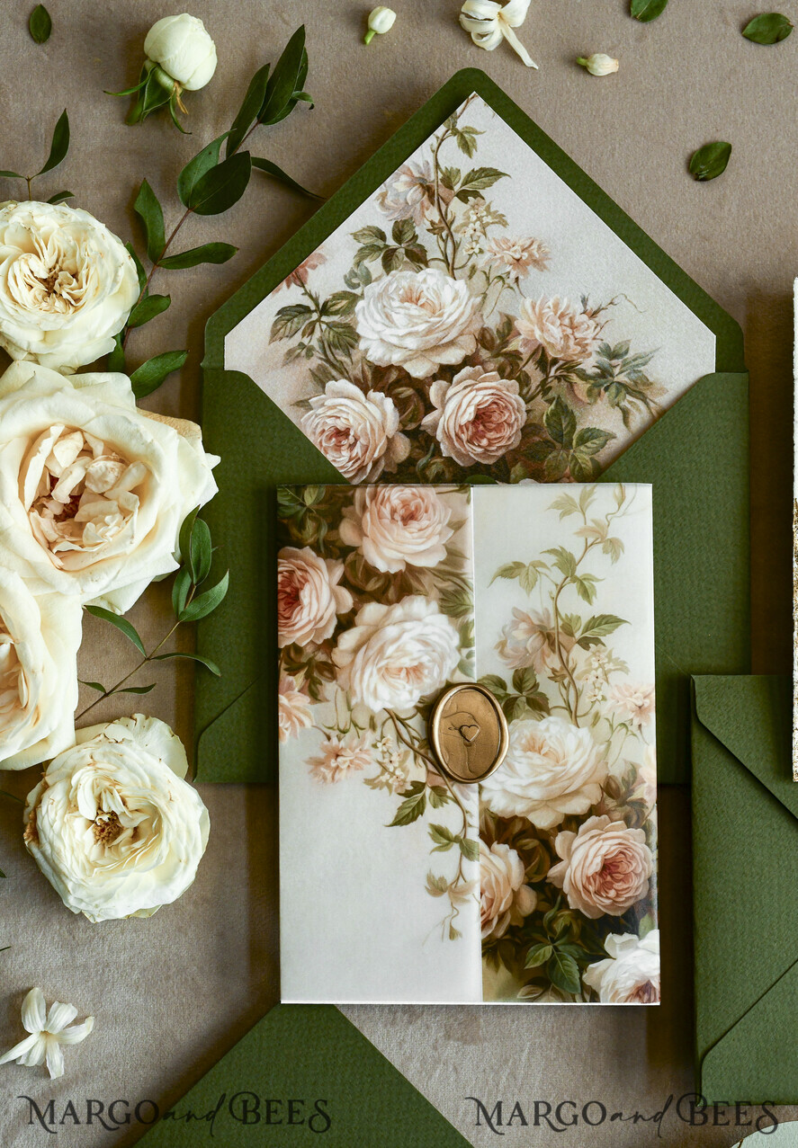 WEDDING INVITATIONS embossed invites 