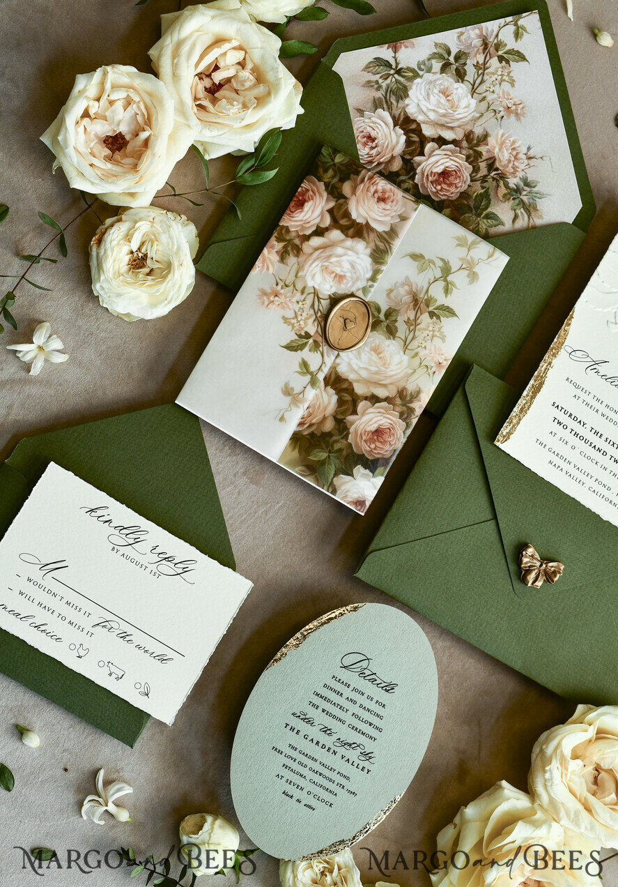 WEDDING INVITATIONS embossed invites 