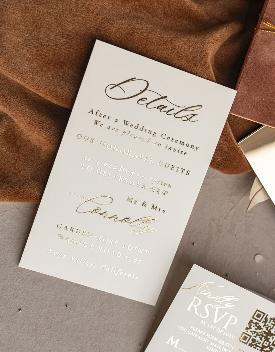 WEDDING INVITATIONS plexi acrylic mirror Fall Mirror gold Wedding Invitations, Elegant Terracotta Wedding Cards, Burnt orange Acrylic  Wedding Invites, Mirror Gold Plexi Wedding Invitation Suite