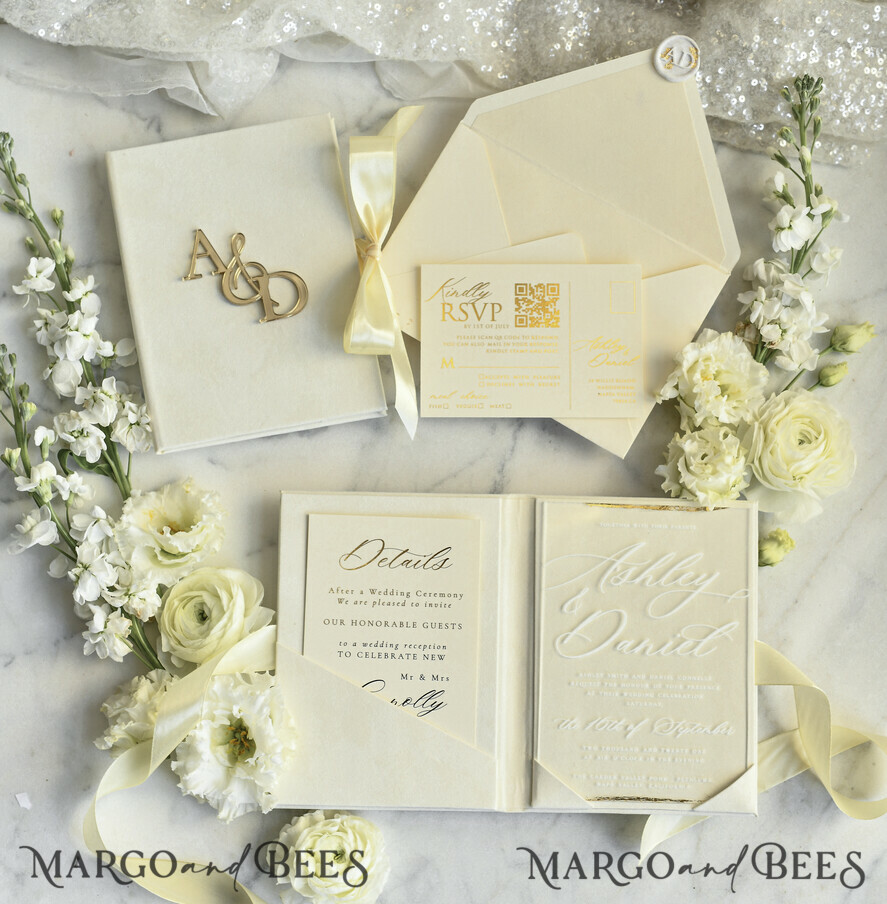 WEDDING INVITATIONS plexi acrylic mirror velvet Cover Clear Wedding Invitations, Elegant dusty blue Wedding Cards,  Acrylic Wedding Invites, Mirror Gold Plexi Invitation Suite