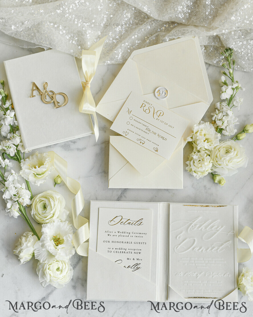 WEDDING INVITATIONS plexi acrylic mirror velvet Cover Clear Wedding Invitations, Elegant dusty blue Wedding Cards,  Acrylic Wedding Invites, Mirror Gold Plexi Invitation Suite