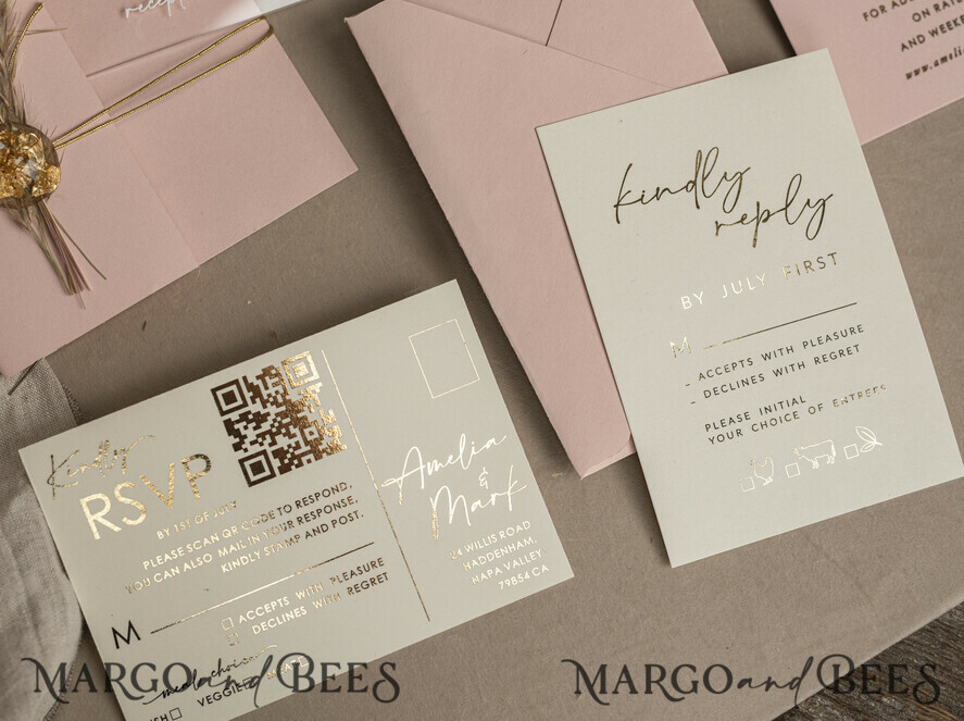 WEDDING INVITATIONS plexi acrylic mirror Blush Pink Clear Arched Wedding Invitations, Elegant Garden Wedding Cards, Nude Acrylic transparent  Wedding Invites,  Arch Plexi Wedding Invitation Suite