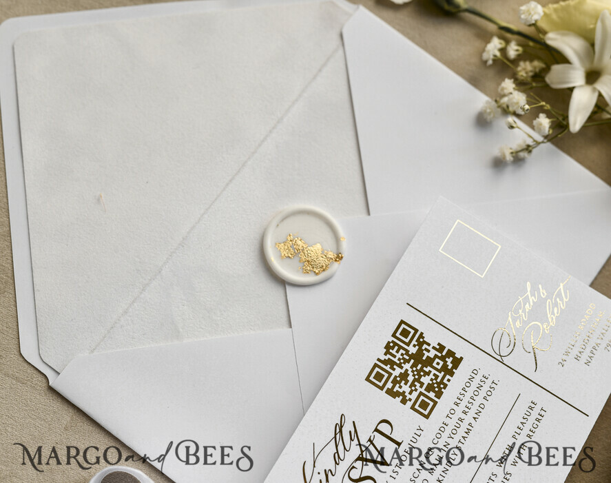 WEDDING INVITATIONS plexi acrylic mirror velvet Cover Clear Wedding Invitations, Elegant Ivory Wedding Cards,  Acrylic Wedding Invites, Mirror Gold Plexi Invitation Suite