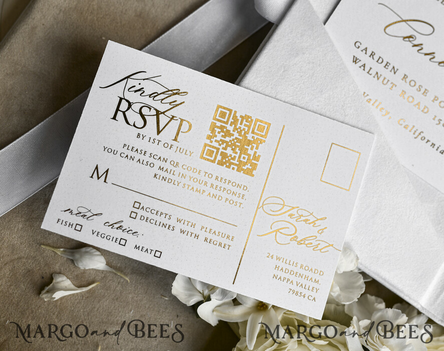 WEDDING INVITATIONS plexi acrylic mirror velvet Cover Clear Wedding Invitations, Elegant Ivory Wedding Cards,  Acrylic Wedding Invites, Mirror Gold Plexi Invitation Suite