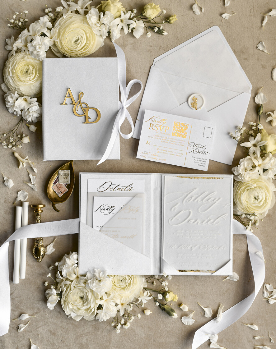 WEDDING INVITATIONS plexi acrylic mirror velvet Cover Clear Wedding Invitations, Elegant Ivory Wedding Cards,  Acrylic Wedding Invites, Mirror Gold Plexi Invitation Suite