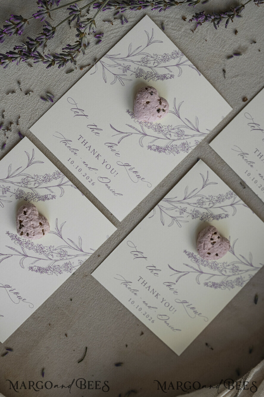 WEDDING FAVORS  Seeds of Love Wedding Favor gifts in bulk Personalized Seed Card With Plantable Seed Paper. Wildflower Seed Paper. Thank you gifts for guests
