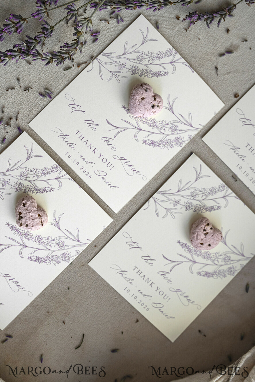 WEDDING FAVORS  Seeds of Love Wedding Favor gifts in bulk Personalized Seed Card With Plantable Seed Paper. Wildflower Seed Paper. Thank you gifts for guests