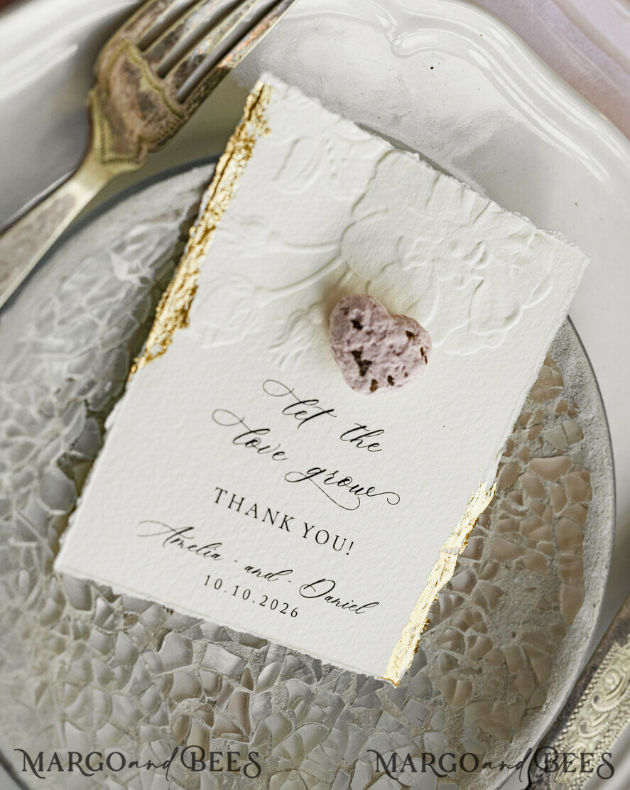 WEDDING FAVORS  Seeds of Love Wedding Favor gifts in bulk Personalized Seed Card With Plantable Seed Paper. Wildflower Seed Paper. Thank you gifts for guests