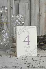 TABLE DECOR SIGNS romantic Romantic Dusty Blue Wedding Table Number With Stand, Simple Handmade Modern Floral Table Number, Minimalistic Elegant Stationery Table Décor With Flowers       3