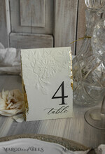 TABLE DECOR SIGNS romantic Romantic Dusty Blue Wedding Table Number With Stand, Simple Handmade Modern Floral Table Number, Minimalistic Elegant Stationery Table Décor With Flowers       4