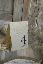 TABLE DECOR SIGNS romantic Romantic Dusty Blue Wedding Table Number With Stand, Simple Handmade Modern Floral Table Number, Minimalistic Elegant Stationery Table Décor With Flowers       4