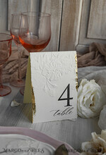 TABLE DECOR SIGNS romantic Romantic Dusty Blue Wedding Table Number With Stand, Simple Handmade Modern Floral Table Number, Minimalistic Elegant Stationery Table Décor With Flowers       4