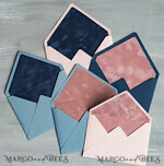 HOCHZEITS EINLADUNGEN Samtene Umschläge benutzerdefinierte Mixfarben Umschläge für Einladungen mit Samtfutter, A7 handgemachte Umschläge mit Samtfutter für Hochzeitskarten3