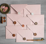 WEDDING INVITATIONS Velvet Envelopes  Blush Pink Handmade envelopes with Liner for invitations, handmade Craft Envelopes fo Wedding cards6