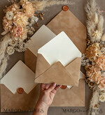 WEDDING INVITATIONS Velvet Envelopes  nude envelopes for invitations with velvet liners, a7 handmade  Envelopes with velvet liner for Wedding cards7