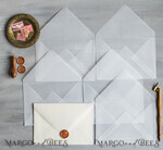 HOCHZEITS EINLADUNGEN Samtene Umschläge Pergament Handgemachte Umschläge transparenter Umschlag für Einladungen, handgemachte Bastelumschläge für Hochzeitskarten6