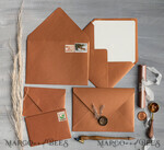 WEDDING INVITATIONS Velvet Envelopes  terracotta Handmade envelopes with Liner for invitations, handmade Craft Envelopes for Wedding cards3