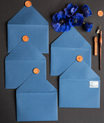 WEDDING INVITATIONS Velvet Envelopes  navy envelopes for invitations with velvet liners, a7 handmade  Envelopes with velvet liner for Wedding cards8