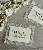 PLACE CARDS / TABLE CARDS Lace Romantic Lace Blush Pink Wedding Place Cards with Blush Pink Ribbon, Elegant Name Tags for Your Wedding Tables, Blush Pink Weddign Stationery, Gorgeous Cards6