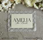 PLACE CARDS / TABLE CARDS Lace Romantic Lace Blush Pink Wedding Place Cards with Blush Pink Ribbon, Elegant Name Tags for Your Wedding Tables, Blush Pink Weddign Stationery, Gorgeous Cards6
