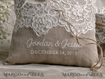   Personalised wedding box his and hers, Personalised Wedding Ring Pillow • Lace Ring Bearer Pillow • Custom Boho Ring Bearer5