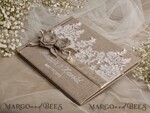   Burlap Vintage Wedding Album Rustic Linen Photo Booth Book5