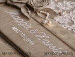   Burlap Vintage Wedding Album Rustic Linen Photo Booth Book5