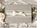   Rustic Instant Photo Book  Burlap  Instax Wedding Photo Guestbook5