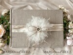   Rustic Instant Photo Book  Burlap  Instax Wedding Photo Guestbook5