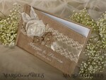   Preonalised wedding Guestbook, Burlap Vintage Wedding Album Rustic Linen Photo Booth Book5