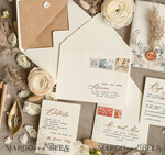 WEDDING INVITATIONS floral / boho / watercolor Pampas Grass Acryl Wedding invitations cards, Boho  Nude Natiral Wedding Invitation Suite,  Acrylic Elegant bohemian Wedding Stationery Minimalistic Wedding Invites9