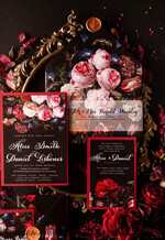 WEDDING INVITATIONS floral / boho / watercolor flowers32