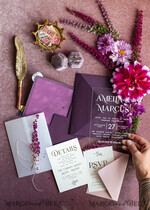 WEDDING INVITATIONS floral / boho / watercolor Heather Acrylic Wedding invitations set, Boho Plum Fall Wedding Invitation Suite,  Plexi Elegant bohemian Wedding Stationery Minimalistic Wedding Invites14