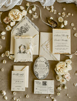 WEDDING INVITATIONS vintage lace/ rustic lace Personalized Golden Wedding invitations Vintage Lace wedding Cards42